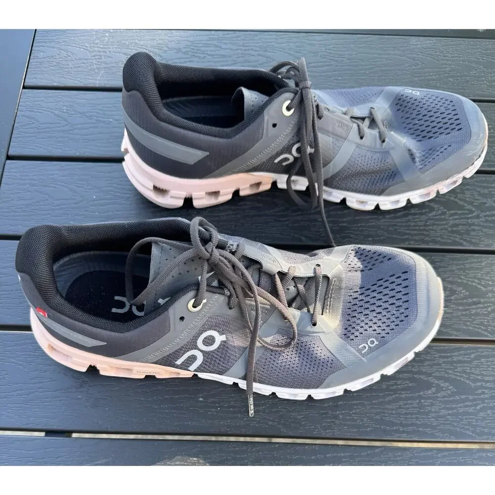 On Cloud Cloud Flow Black/Gray/White/Peach Women’s Running Shoes
